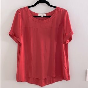 LOFT Dusty Coral Top